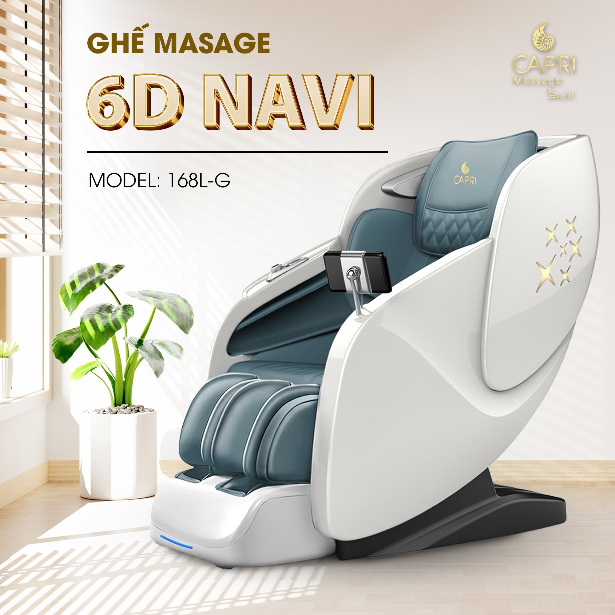 Ghế Massage Capri 6D Navi ( CR - The Blue Sky )